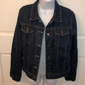 J. CREW DARK WASH JEAN JACKET M